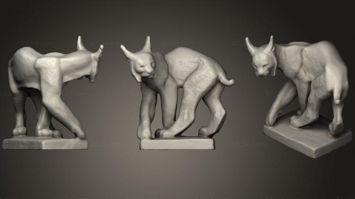 Статуэтки животных (Ильвес, STKJ_1088) 3D модель для ЧПУ станка